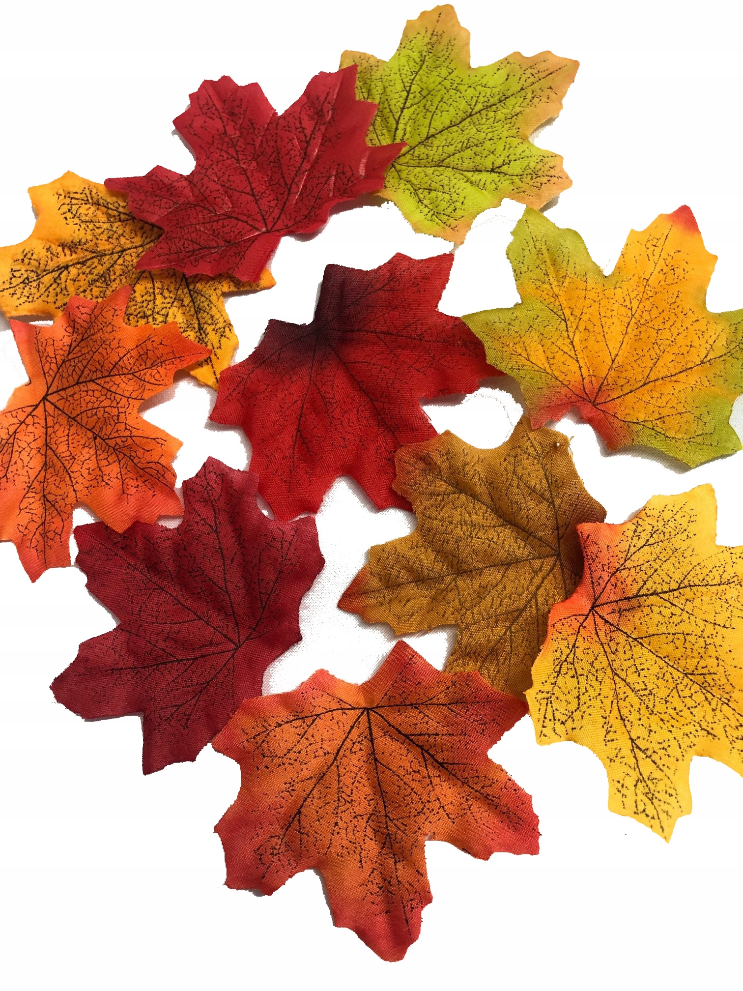 LIŚCIE KOLOROWE KLONU LISTKA MATERIAŁOWE JESIENNE Wysokość maksymalna 8 cm