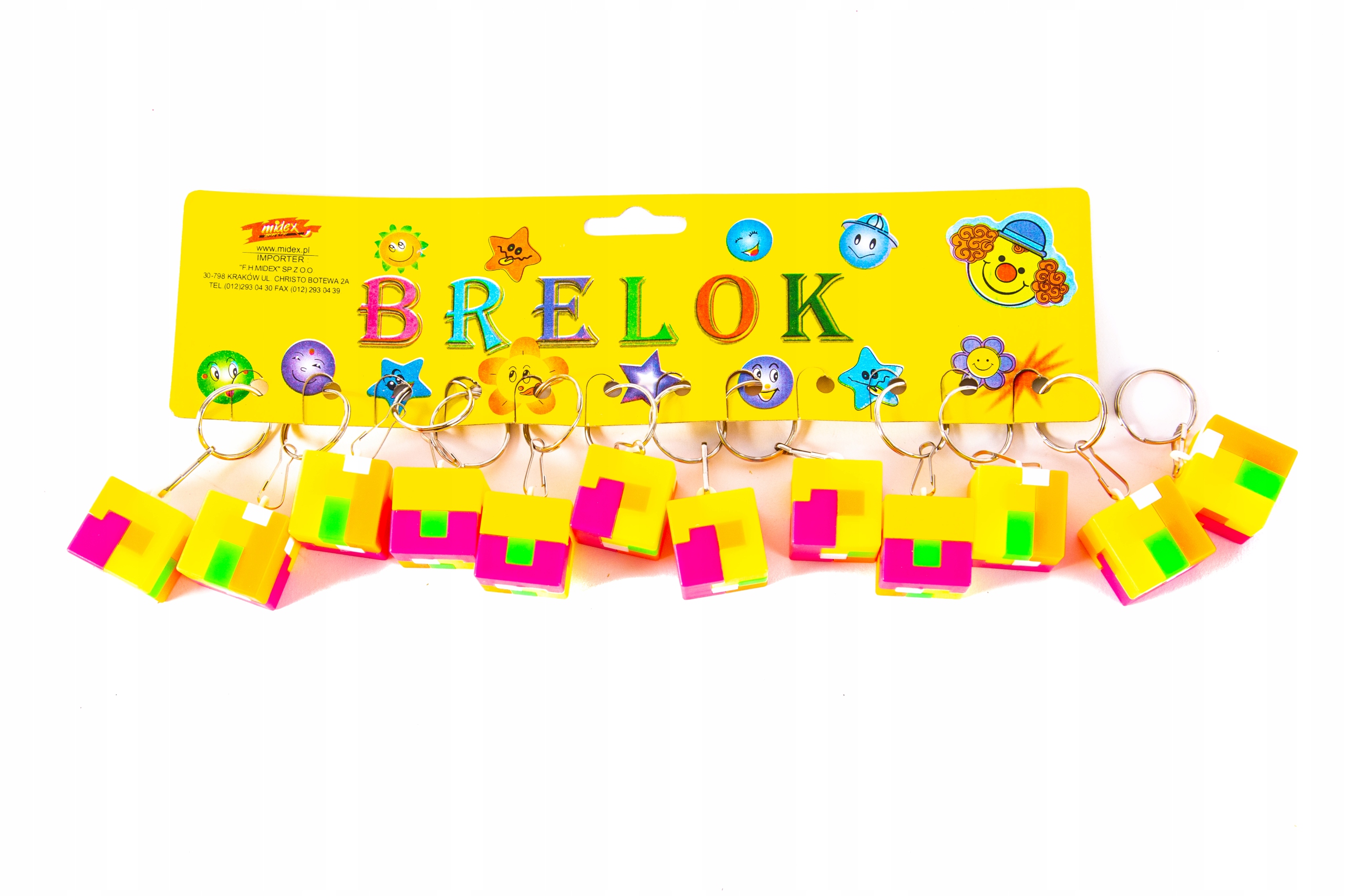 brelok 12szt kostka — 2