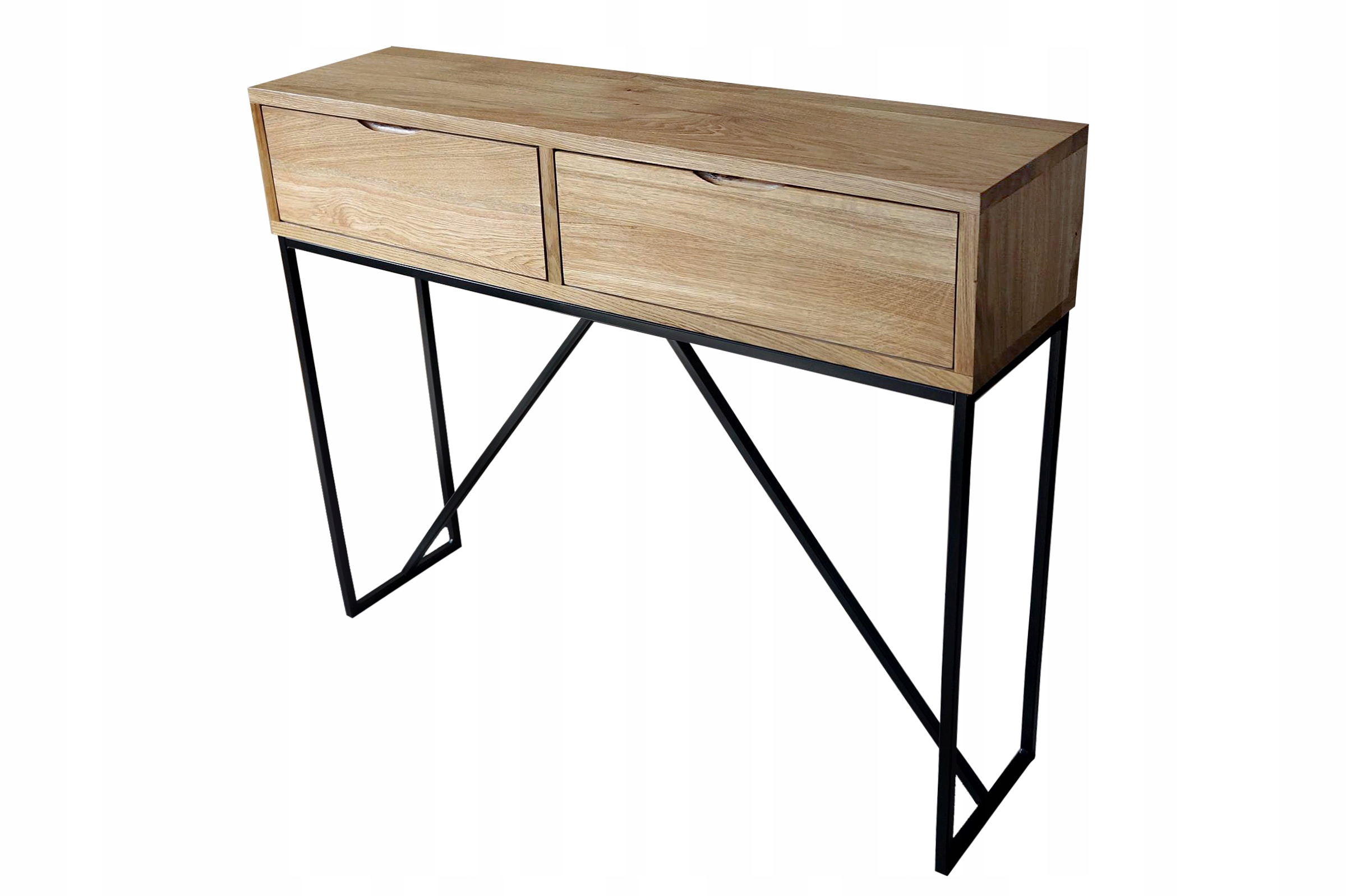 KONSOLA LOFT Z SZUFLADAMI 100 CM LITY DĄB