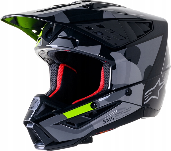 Prilba Alpinestars SM5 Supertech M5 Rover 2 sivá/žltá XL