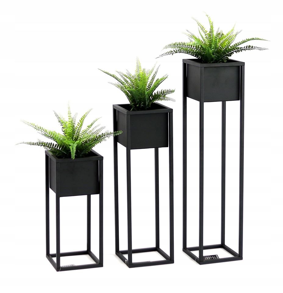 

Metalowa donica kwietnik Loft osłona 90cm