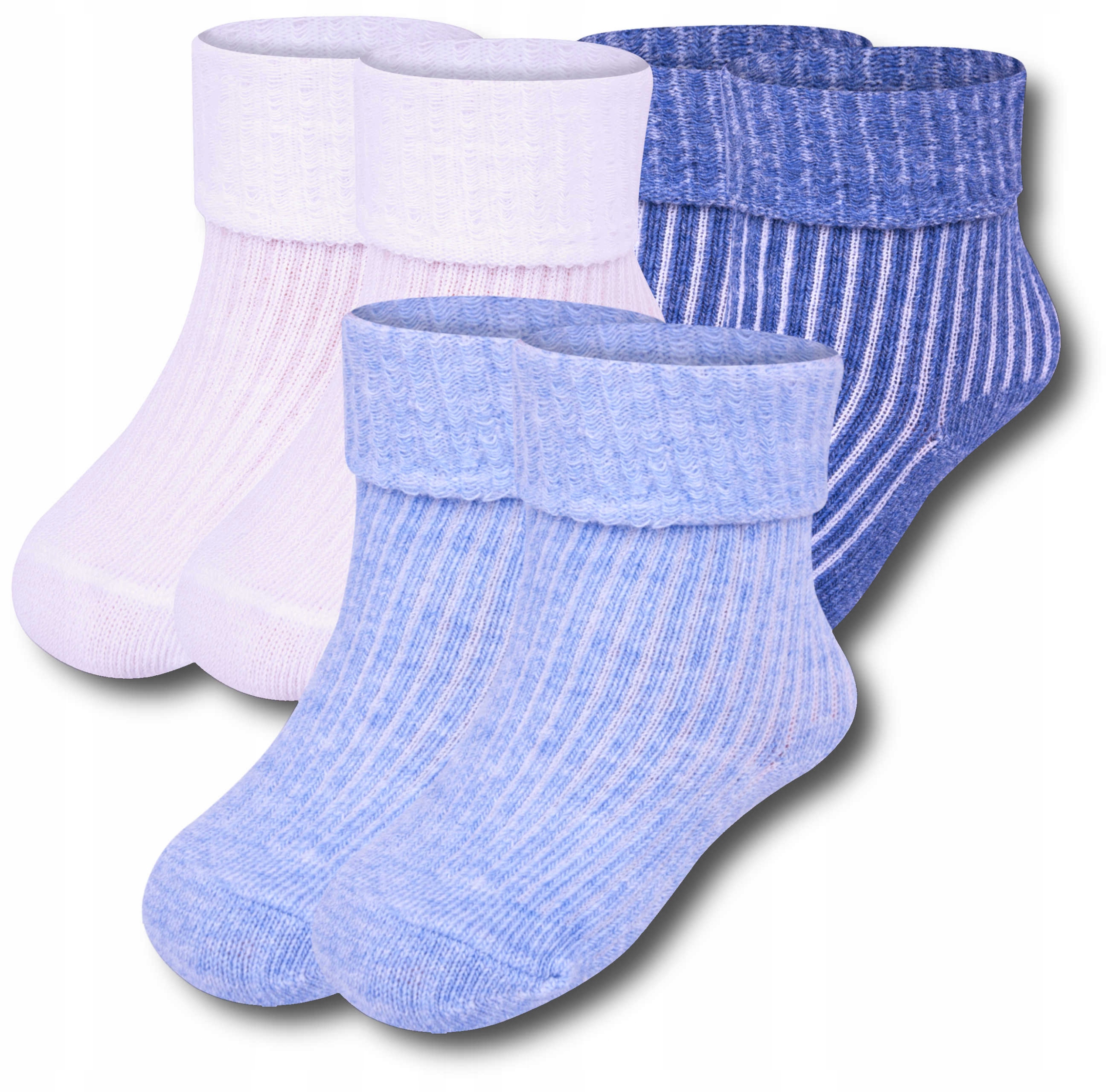 

3-pak Skarpetki 3-6m Bezuciskowe