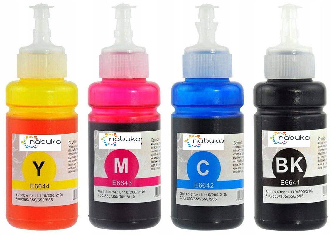 

4x Tusz do Epson L486 L550 L555 L566 L565 L355