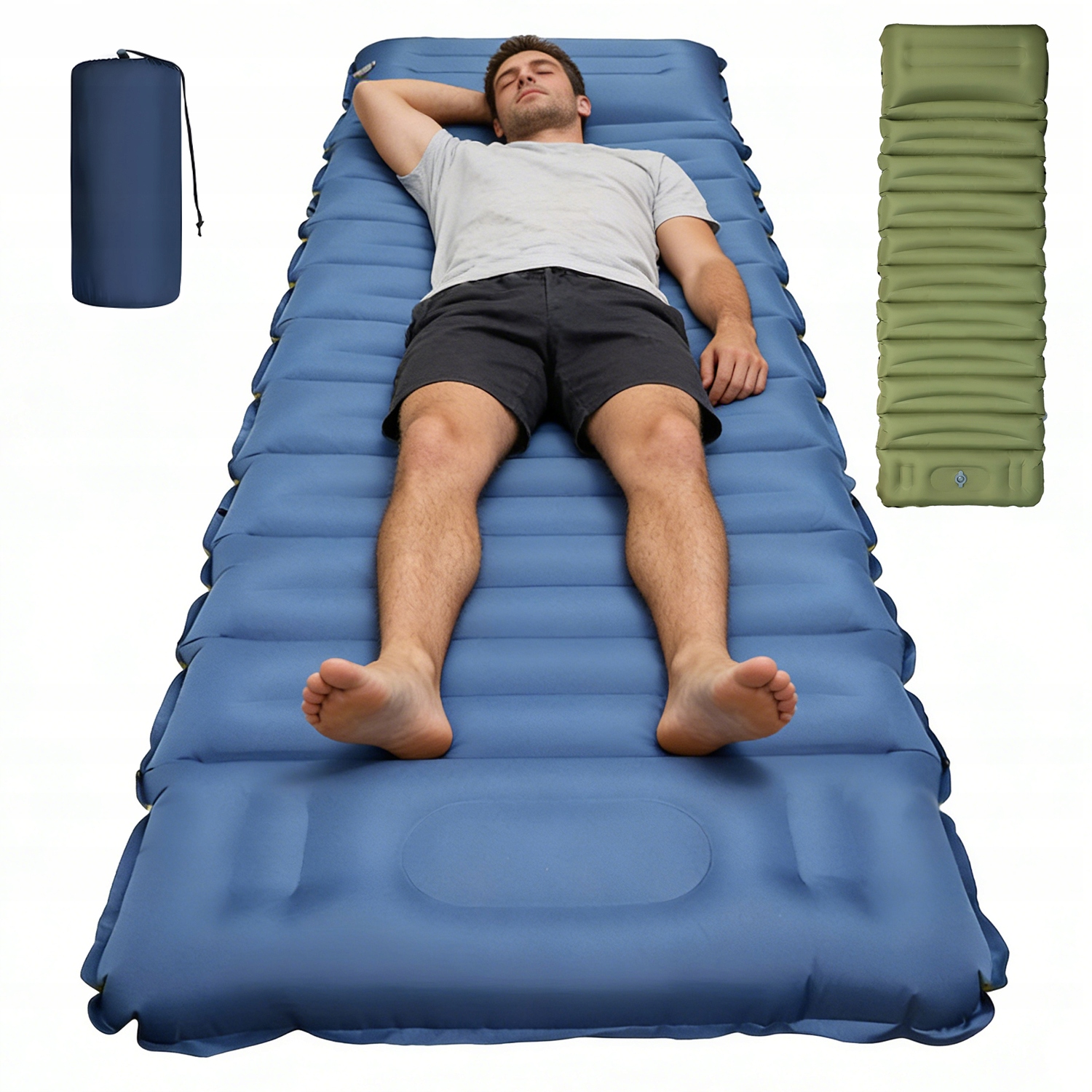 Matrace 198 X 68 CM S Nožní Pumpou Camping Trekking