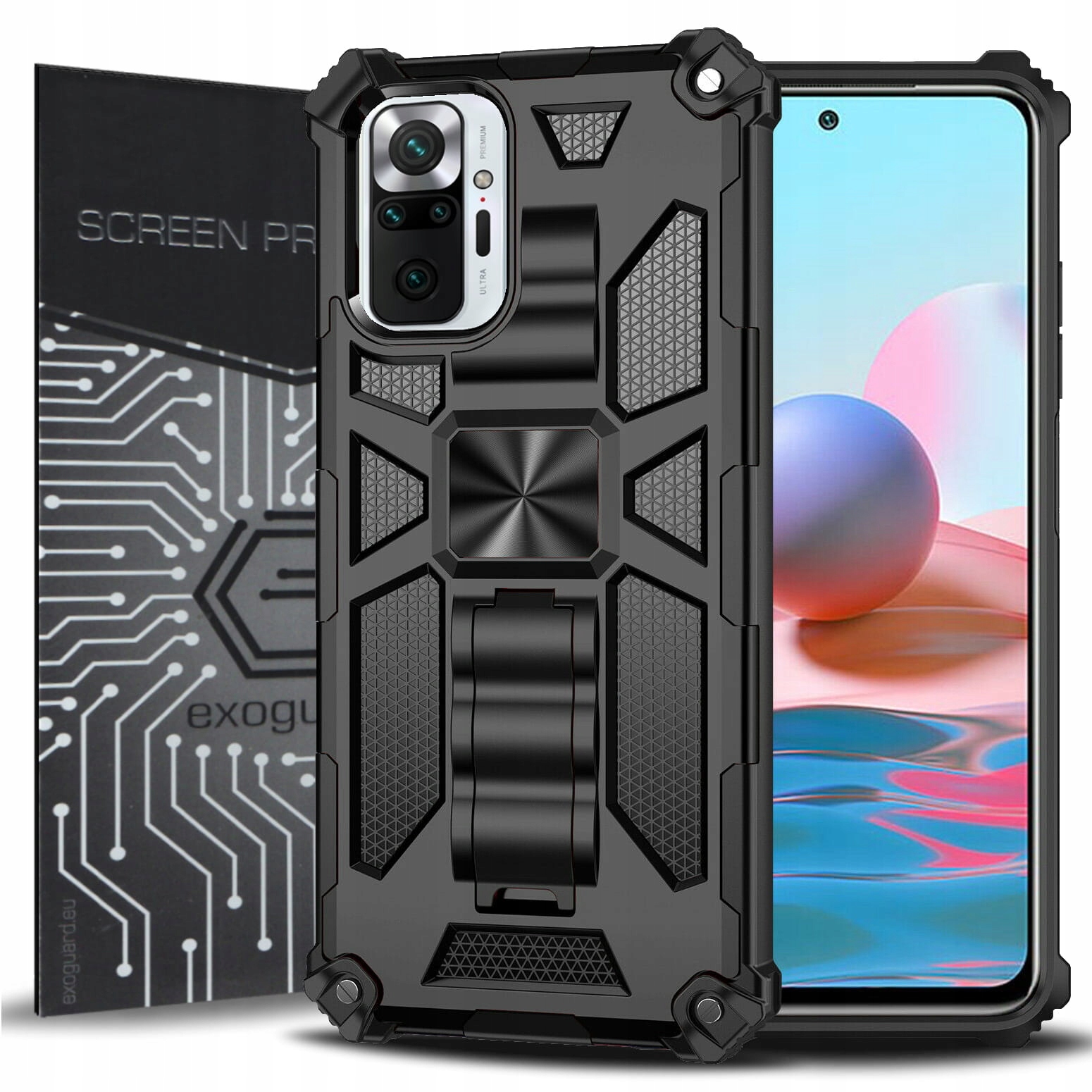 

Etui Pancerne Szkło do Xiaomi Redmi Note 10 Pro
