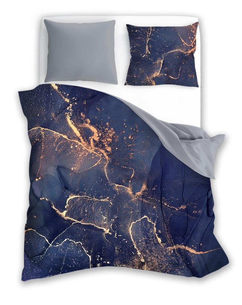 Pościel bawełniana satynowa Minerals 220x200 2x 70x80 komplet 3 częściowy