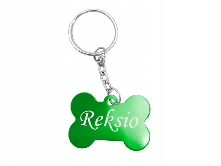 

Identyfikator dla psa adresówka kość Zieleń Grawer