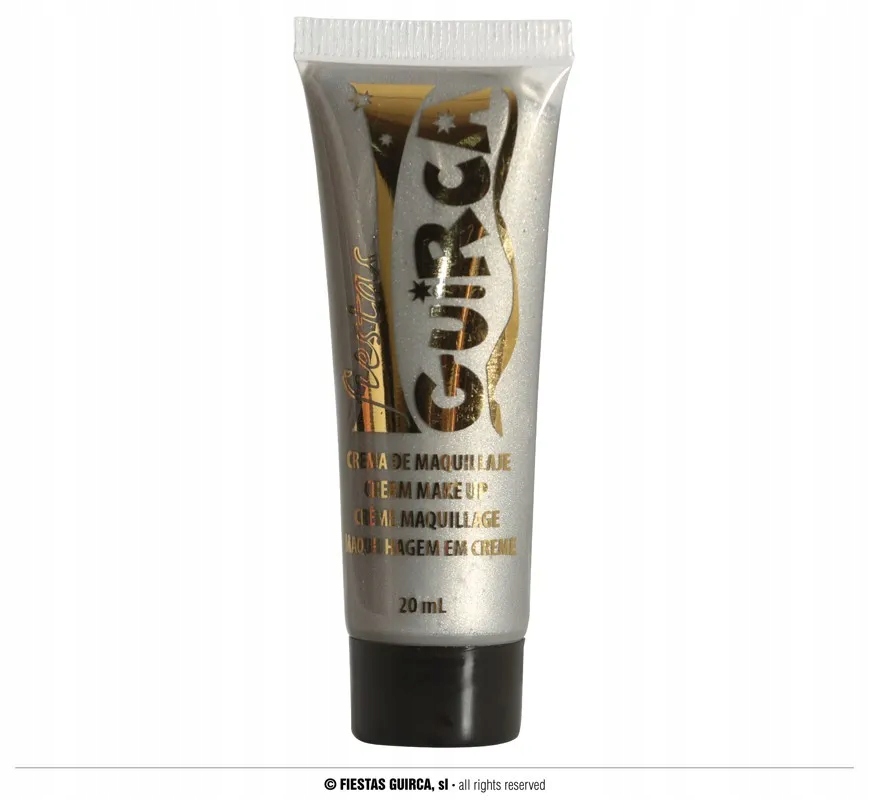 

Farba do malowania twarzy srebrna szara makijaż