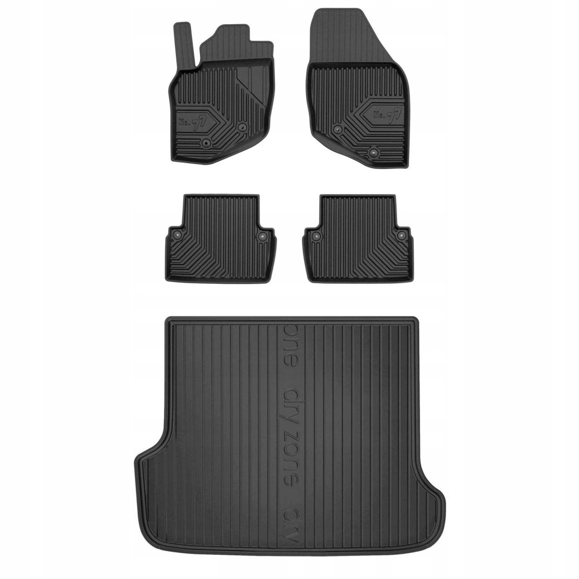 Gumová sada koberčekov a rohoží Volvo XC70 I 2000-2007 Kombi sa nehodí do