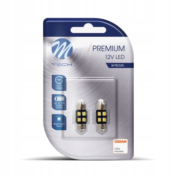

Duo Żarówka C5W 31MM Osram Led biała 5000K /LB345w