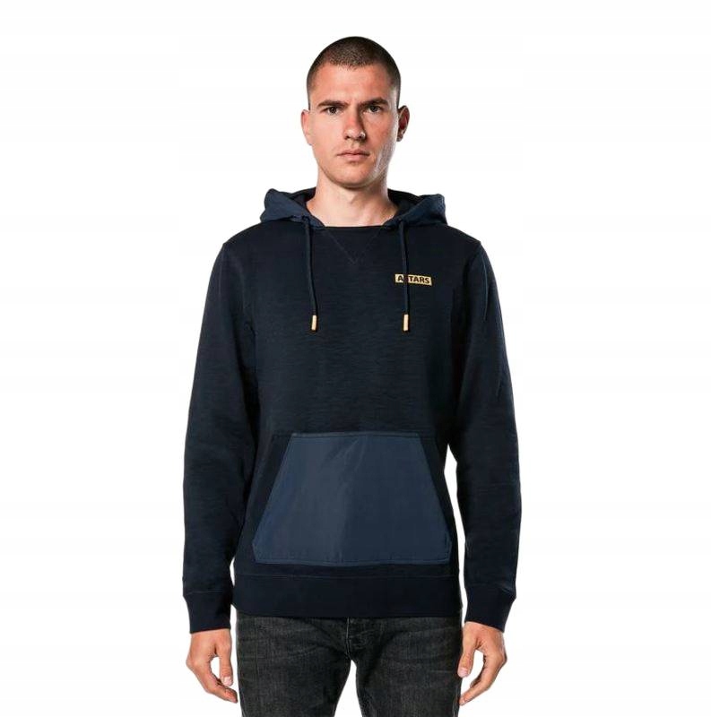 Motocyklová Mikina S Kapucňou Alpinestars Rooted Dark Blue L