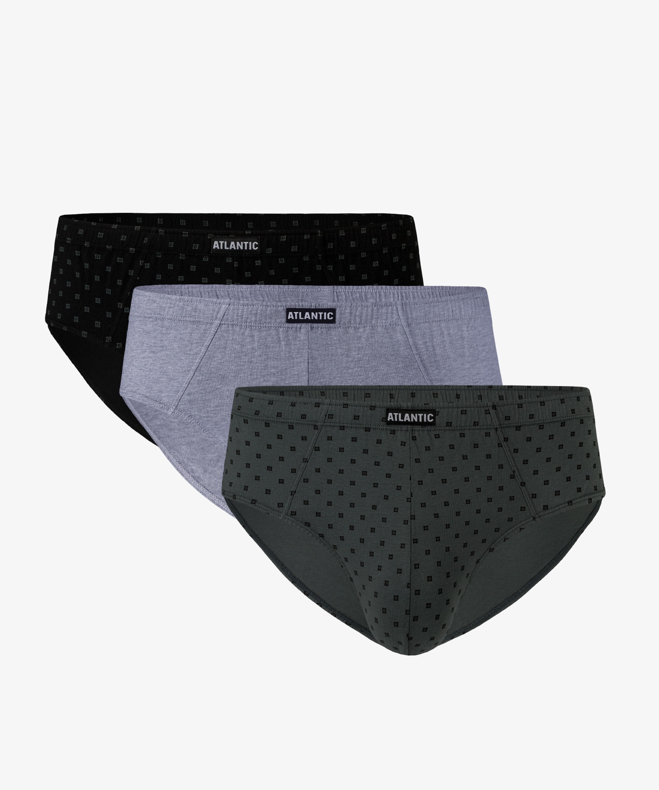 

3-PACK Slipy męskie bawełna Atlantic 3MP-108 r. L