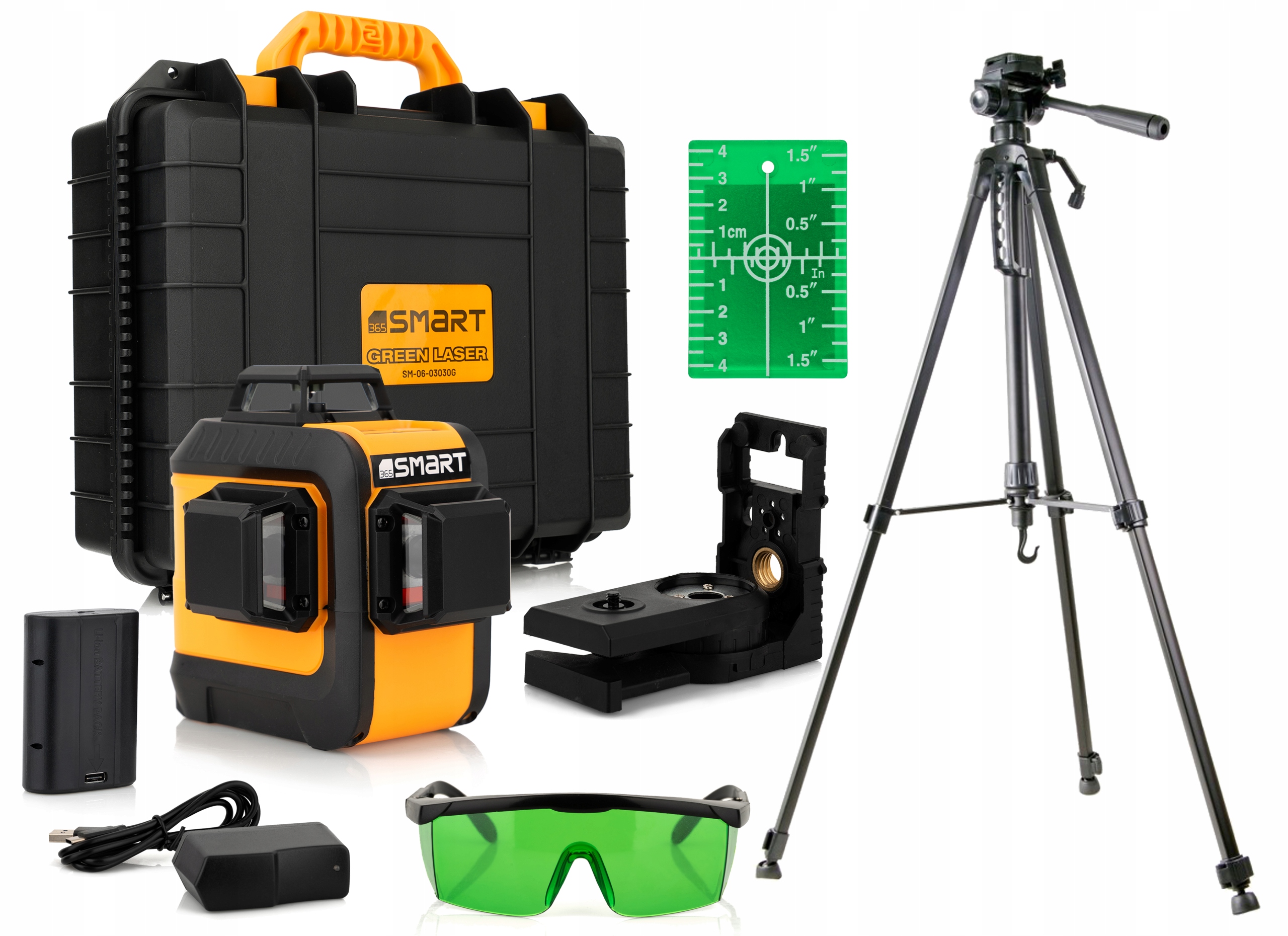 

SMART365 Laser Krzyżowy Zielony 360 +statyw 158CM