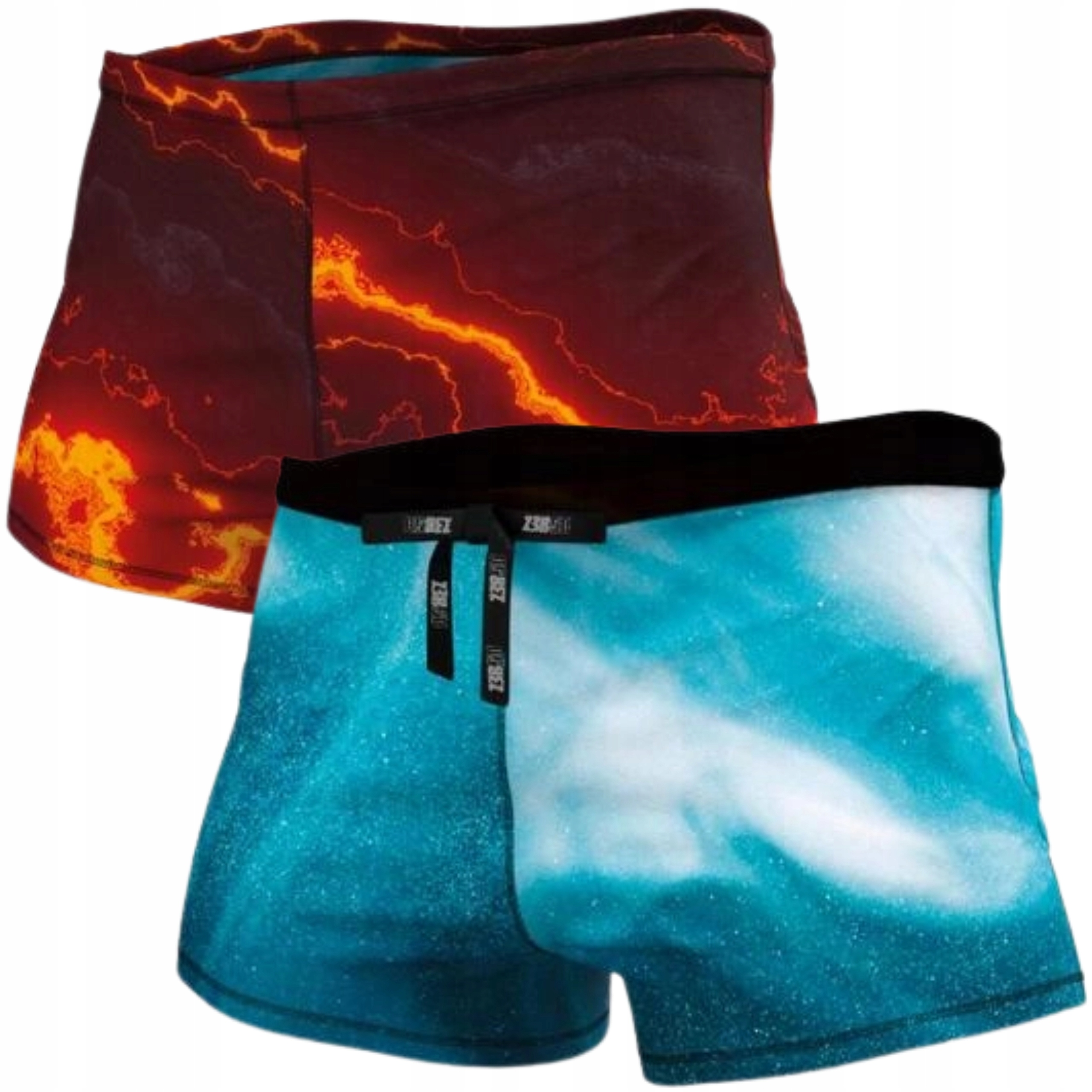 Kąpielówki Spodenki Oporowe Roz.XL Męskie na Basen Zerod Dragshorts Dwukol.