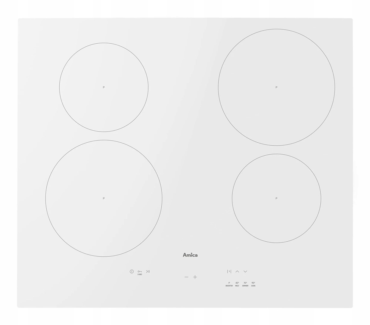 Indukční varná deska Amica PIDH6140PHTUN 3.0 7,35kW PowerBooster Timer Hob&Go