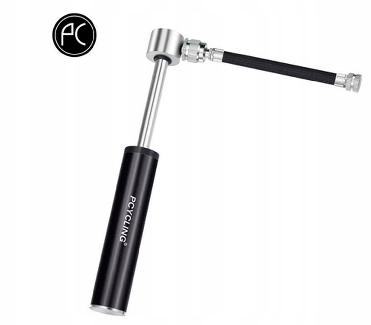 PRAWDZIWA Mini Pompka Rowerowa 10cm z wężykiem 80g Rodzaj ręczna