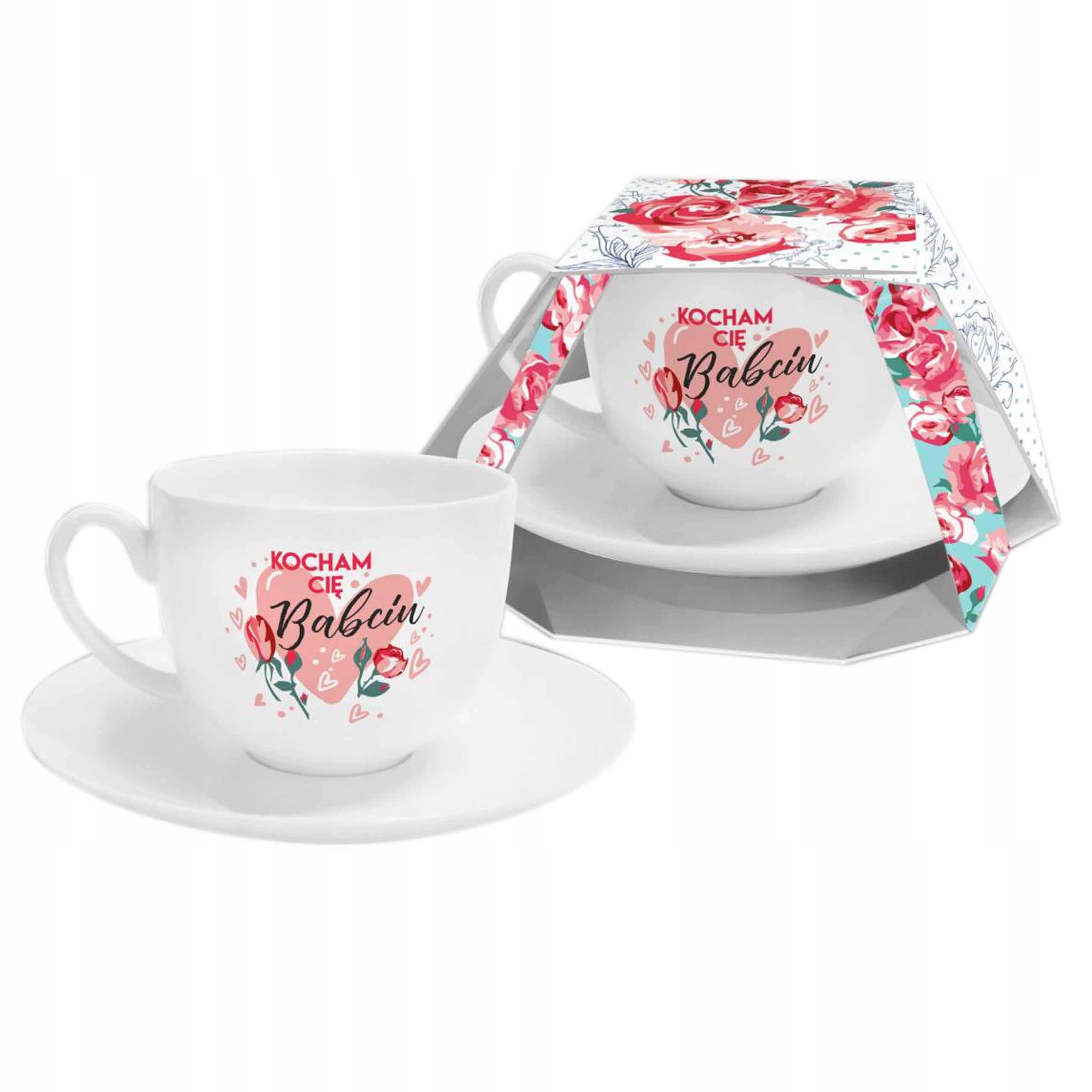 

Filiżanka dla Babci na kawę herbatę zestaw