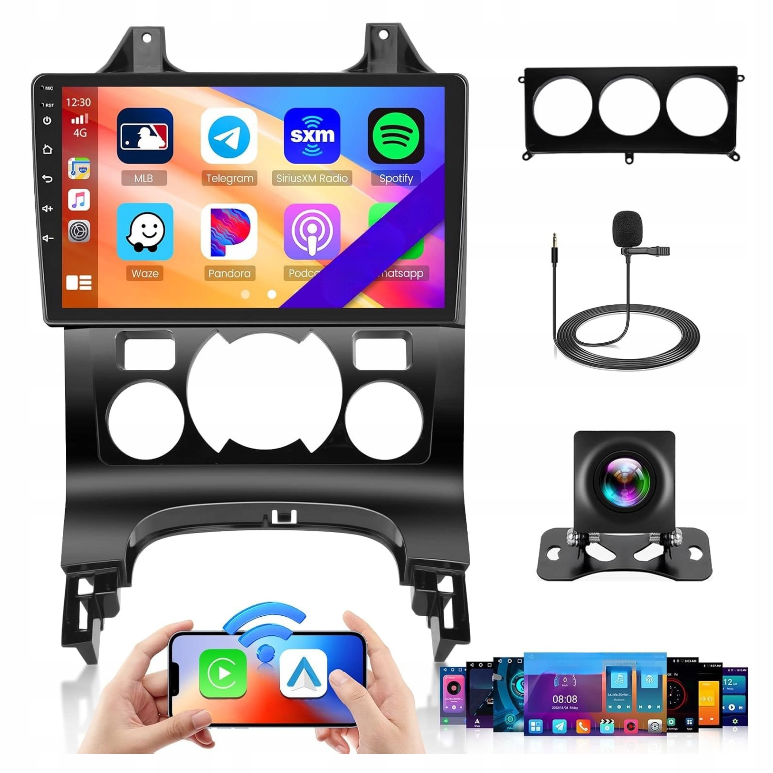 Rádio Android 13 Peugeot 3008 2009 – 2015 CarPlay Gps 9"