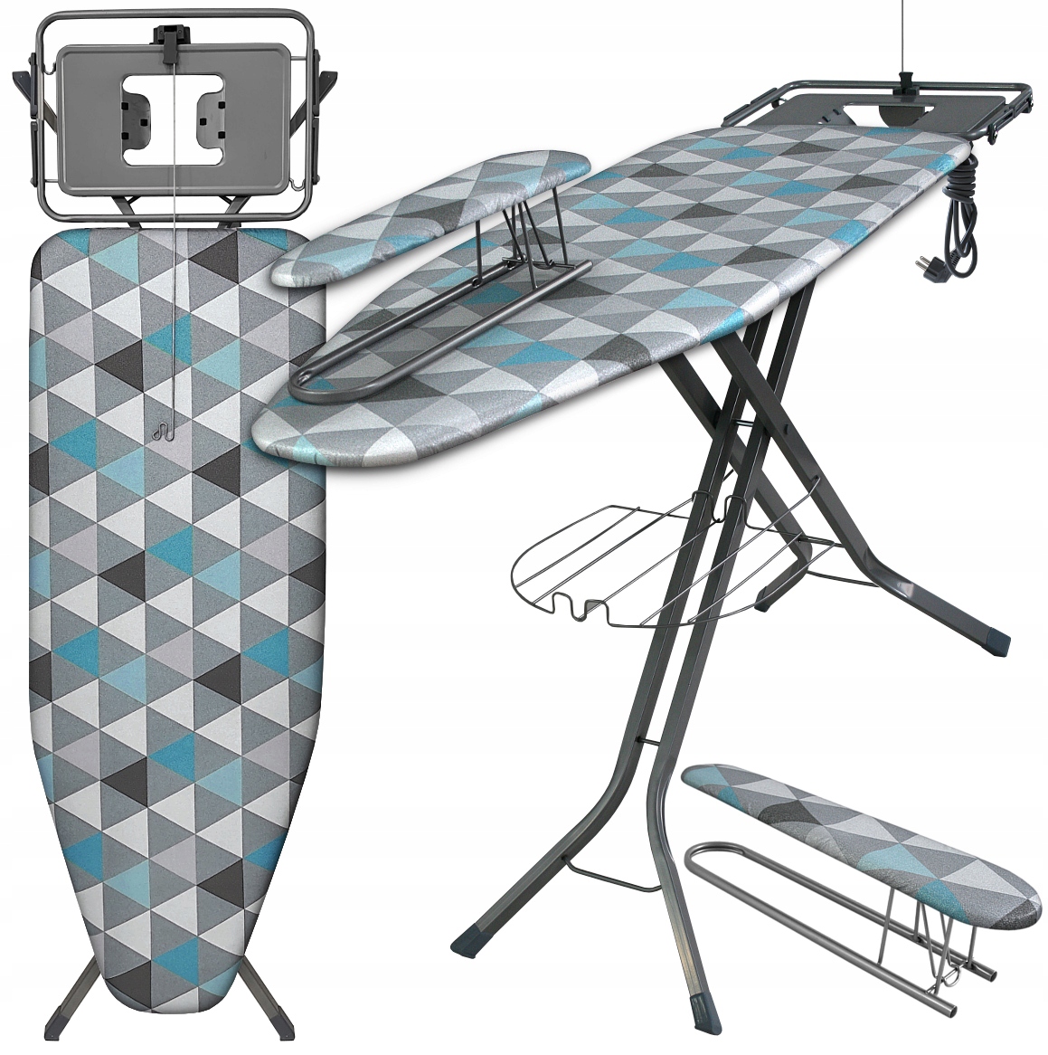 Deska Do Prasowania Duża 130x48 Składana Do Generatora Pary Stacji Parowej