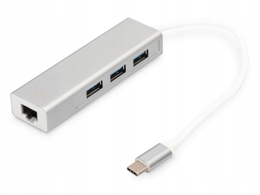 hub Usb-c -> Usb 3.0 x3 RJ45 Gigabit Digitus DA-70255