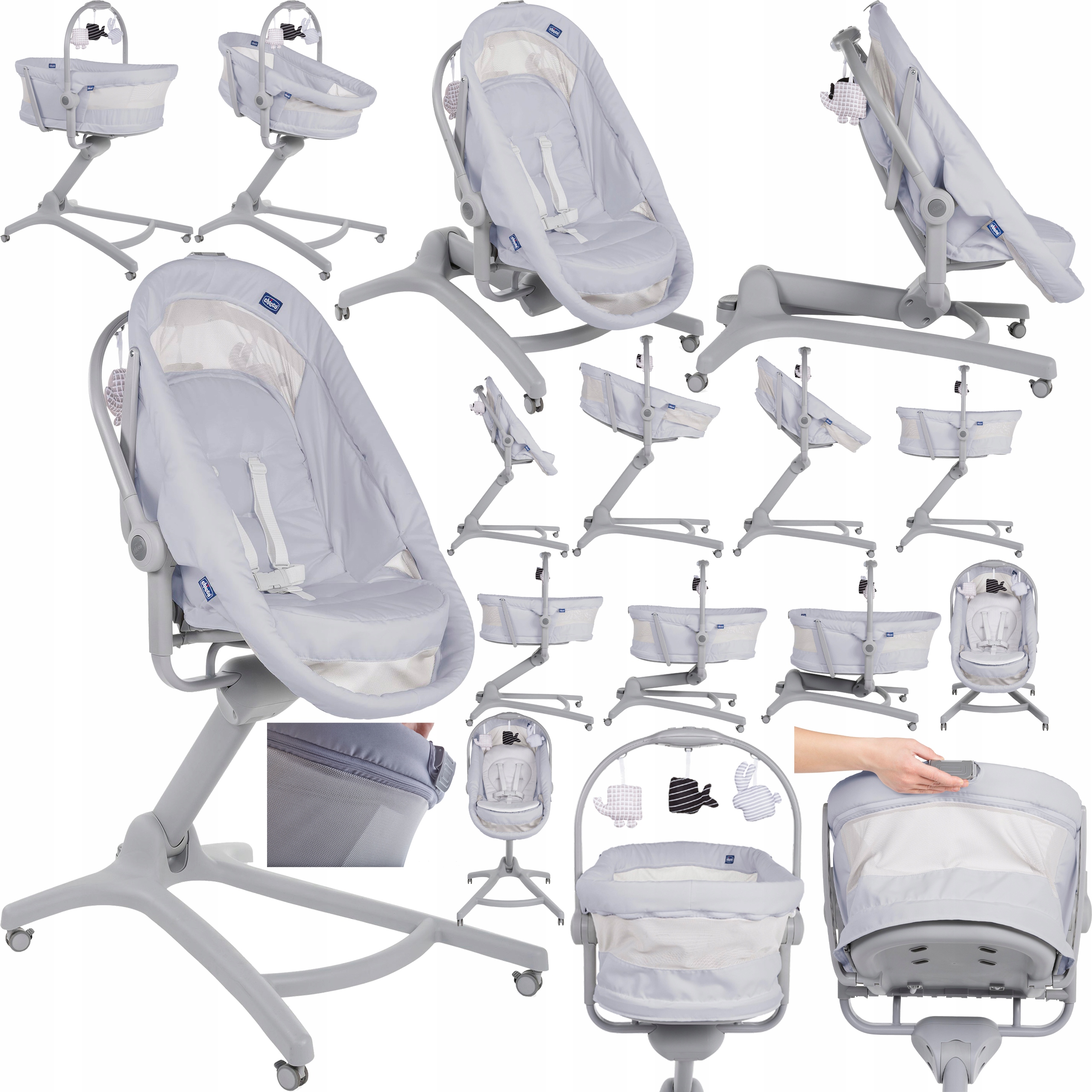 

Chicco Baby Hug 4W1 Air Leżaczek/fotel/krzesełko