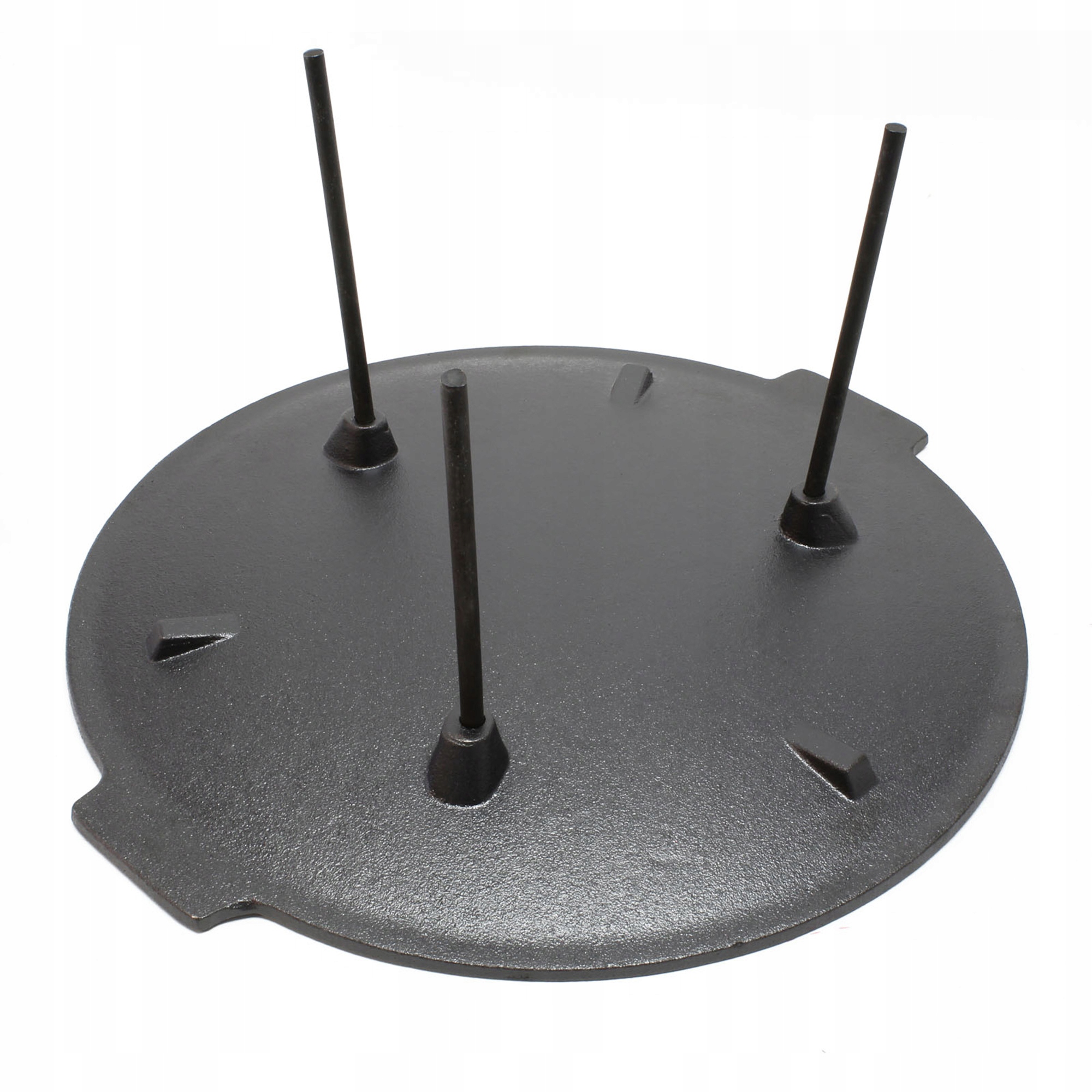 PŁYTA ŻELIWNA GRILLOWA 45 CM Z 3 NÓŻKAMI PATELNIA WOK NA OGNISKO PALENISKO