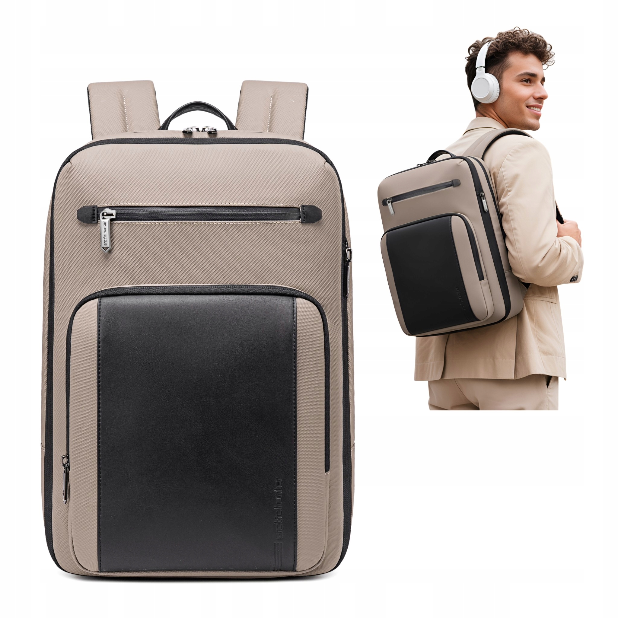 Batoh pro mužské příruční zavazadlo do letadla Rynair Wizzair na notebook 15,6