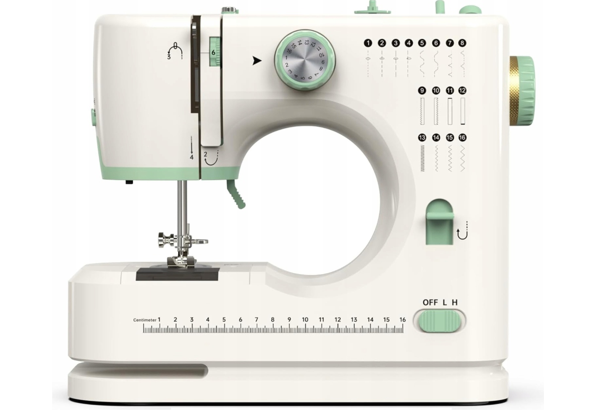 Przenośna Maszyna Do Szycia 16 Ściegów Podwójna Igła Led