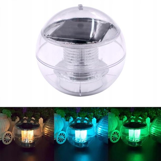 Lampa Lampka Basenowa Solarna Pływająca LED 1962 Średnica 12 cm