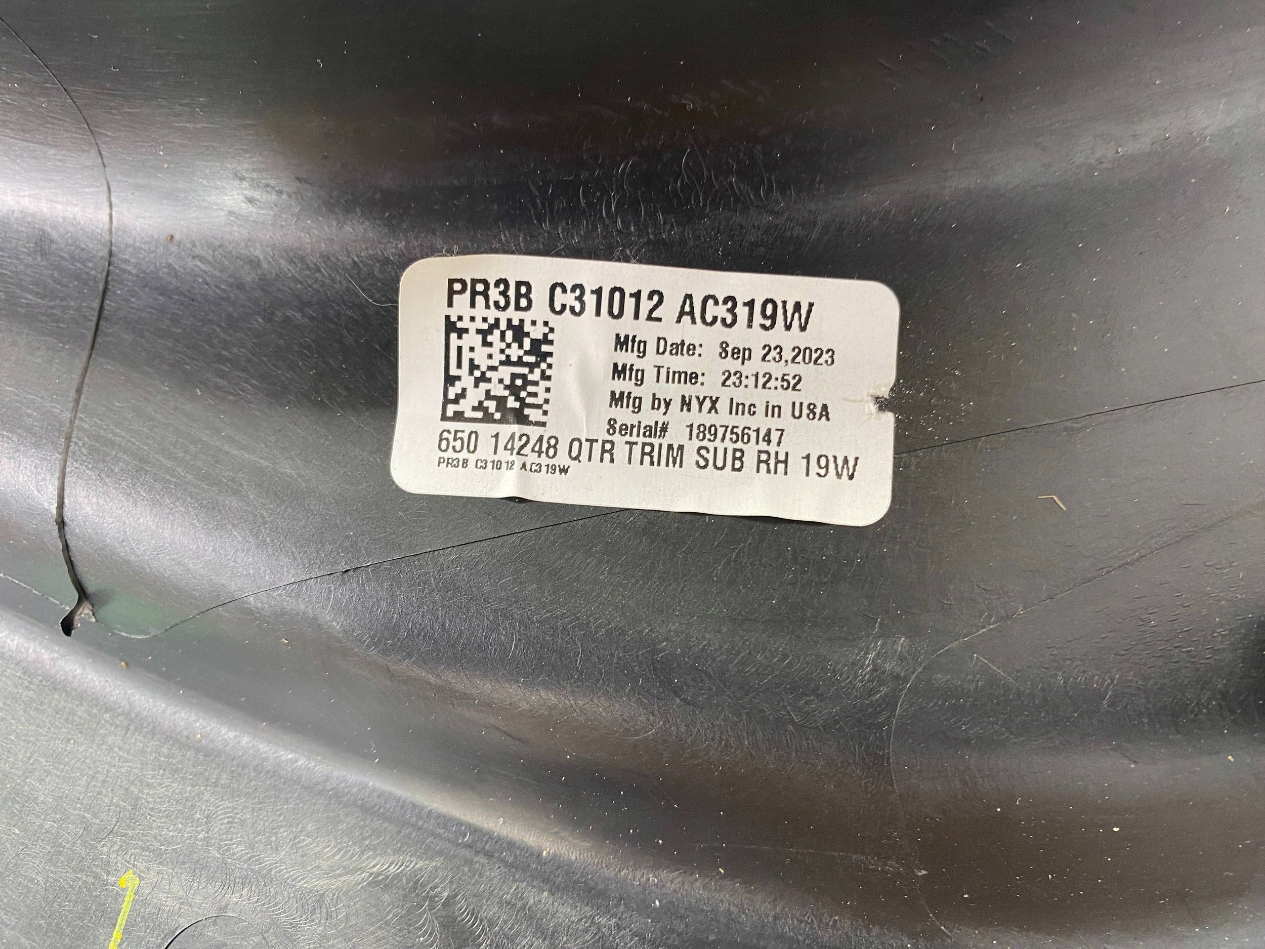 boot upholstery Ford Mustang VII S650 MK7 2024+