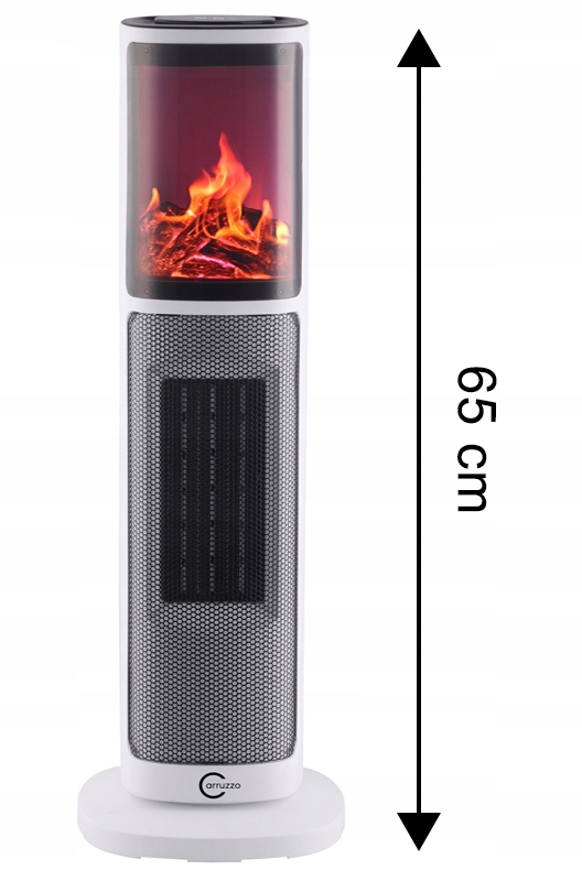 FARELKA GRZEJNIK ELEKTRYCZNY TERMOWENTYLATOR 2000W KOMINEK LED Funkcje nawiew zimnego powietrza programator czasowy wentylator