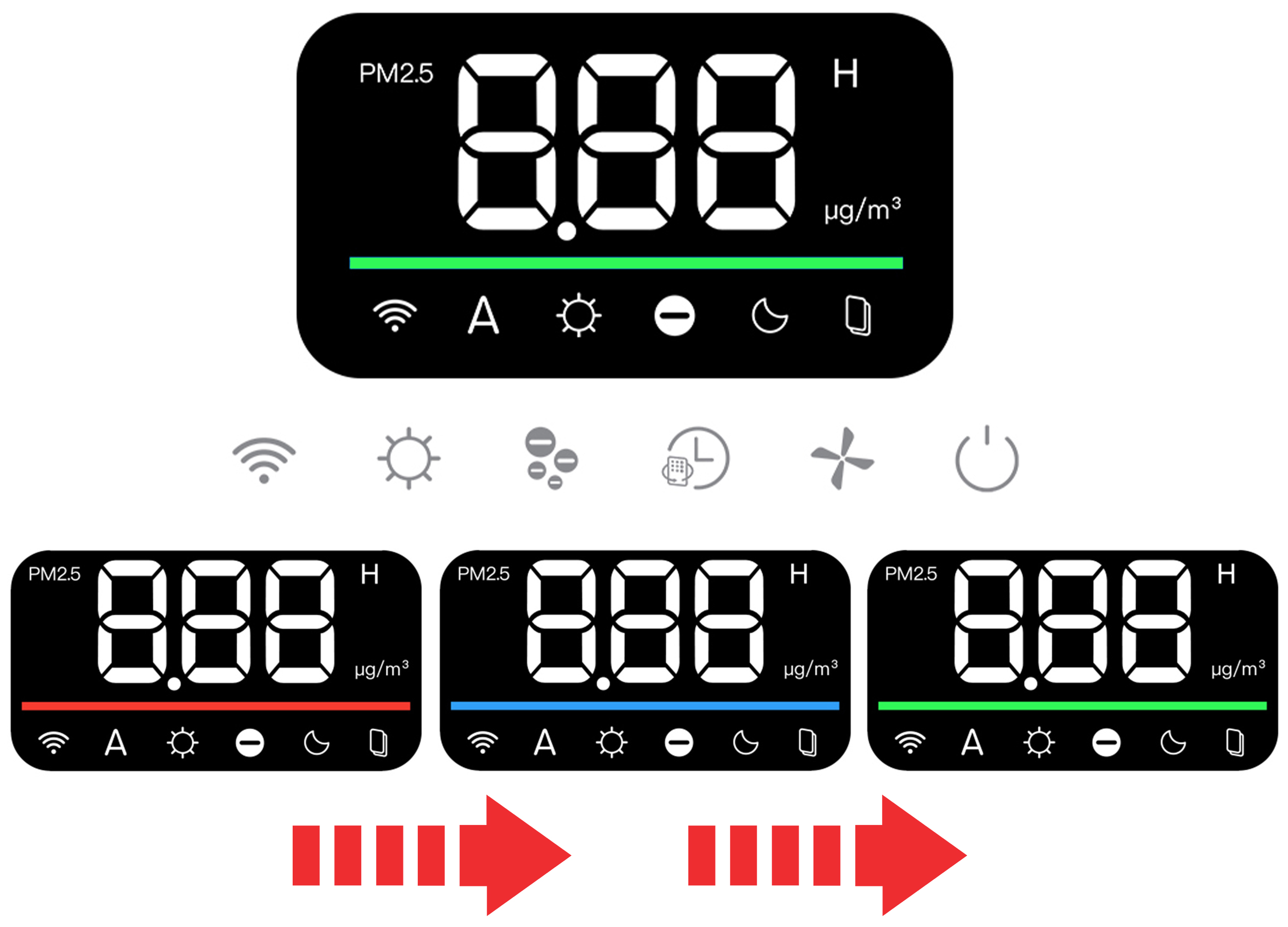 OCZYSZCZACZ POWIETRZA JONIZATOR HEPA13 WIFI Aplikacja STERYLIZACJA UV Moc 60 W