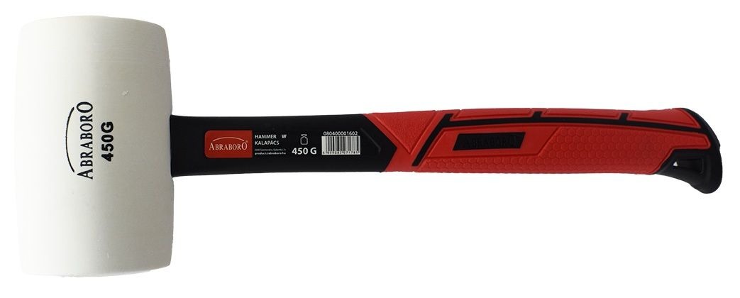 Młotek gumowy glazurniczy biały 450 g Abraboro
