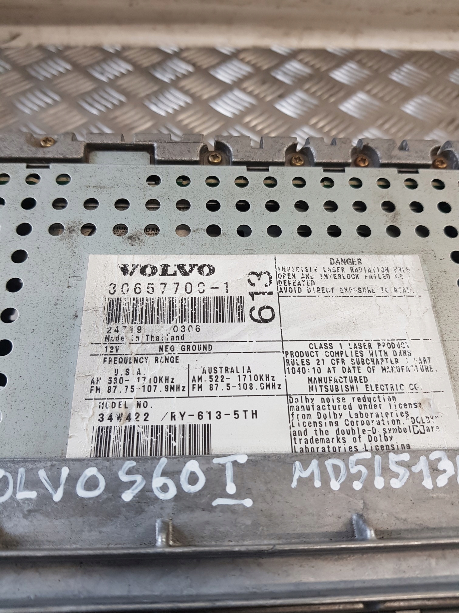 RADIO 30657700 VOLVO S60 e 04R