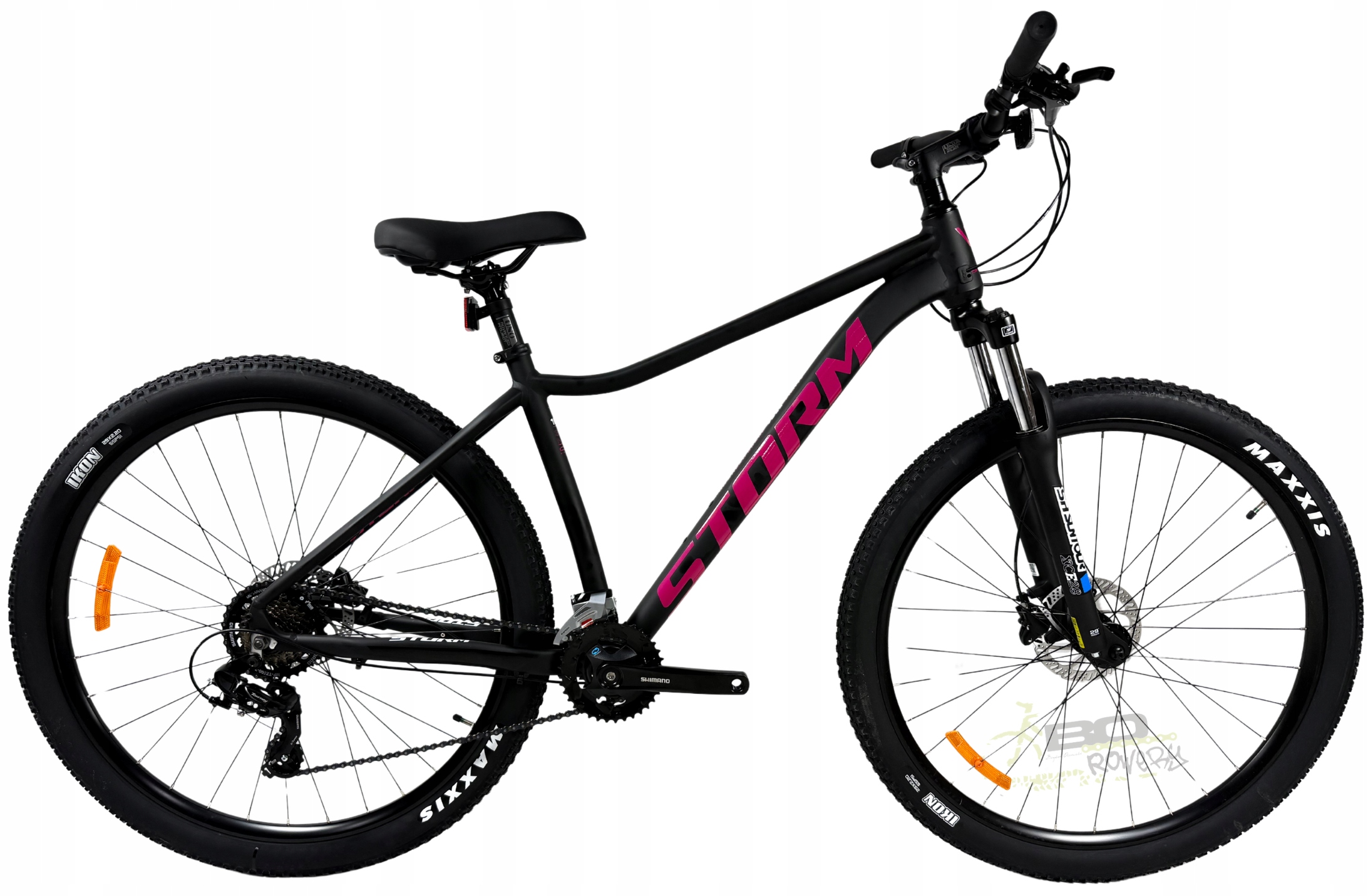 Rower Górski Mtb Storm Shark 2.0 Lady 29 rama 18 czarny róż mat 2026 2x7