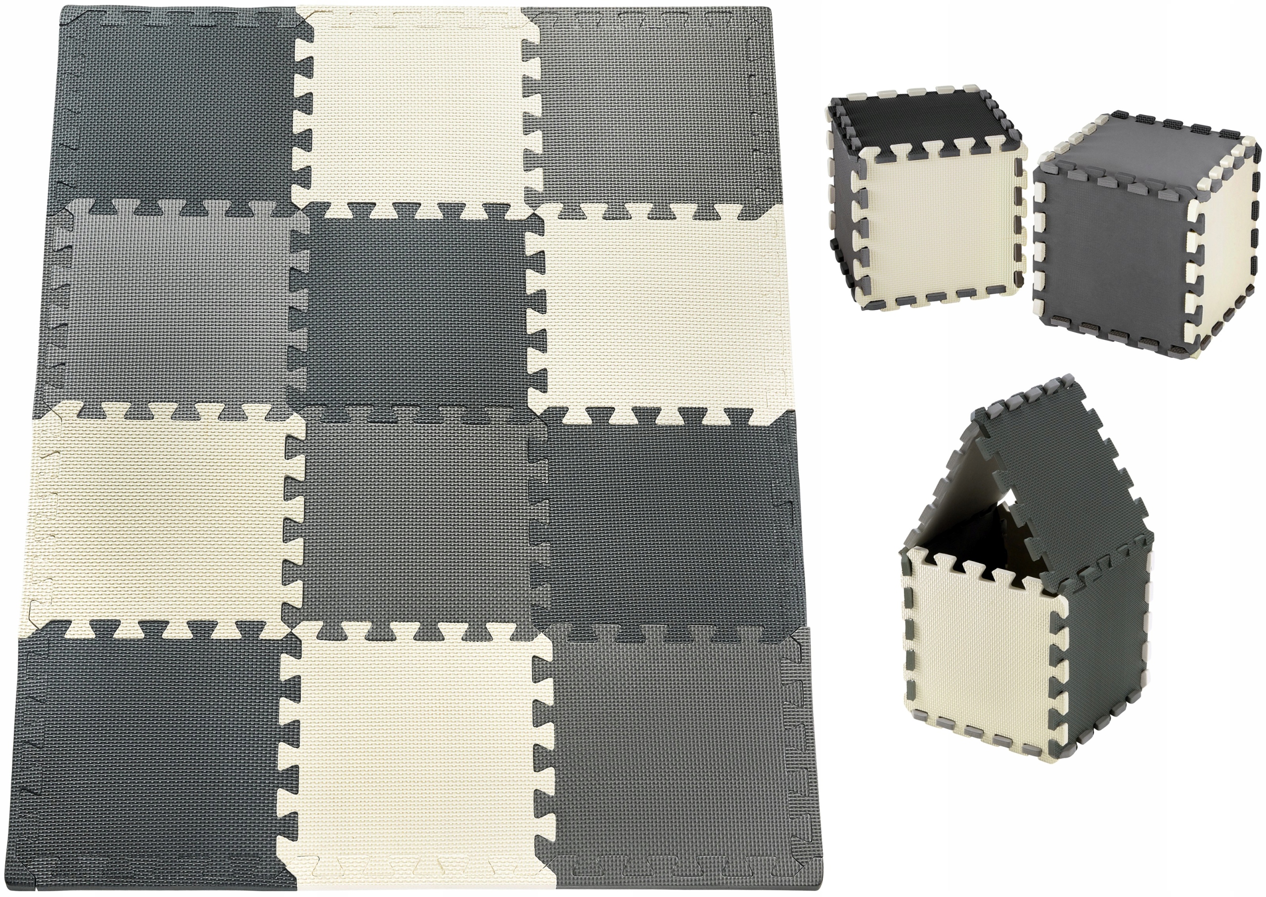 

Piankowe Puzzle 30cm x12szt Mata Piankowa 120x90cm