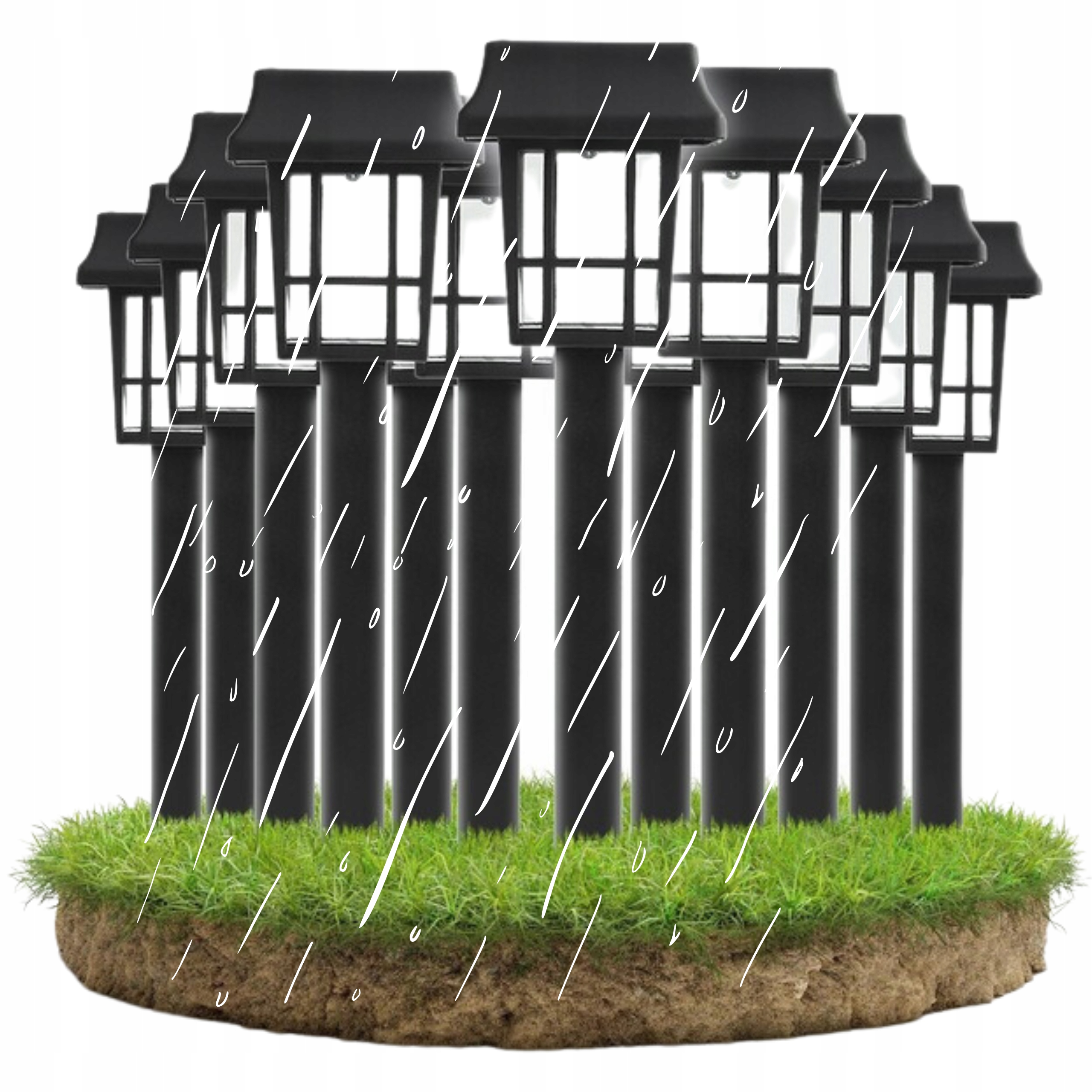 Solárne Lampy 12 Vonkajšie Záhradné Led Lampa