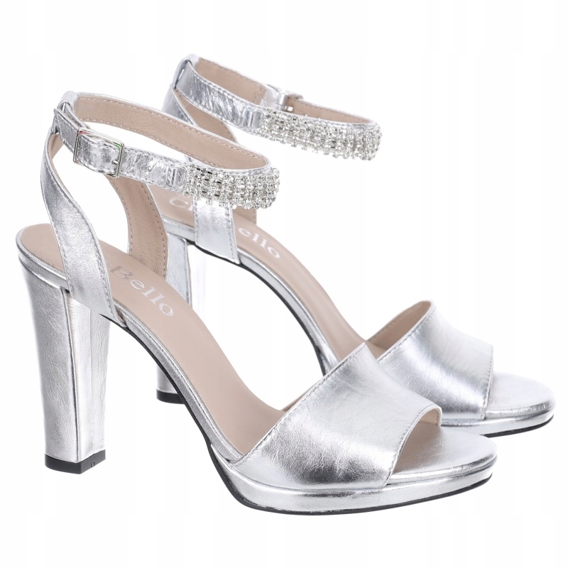 Sandály na podpatku CheBello 4104-439-000-PSK VEL.37