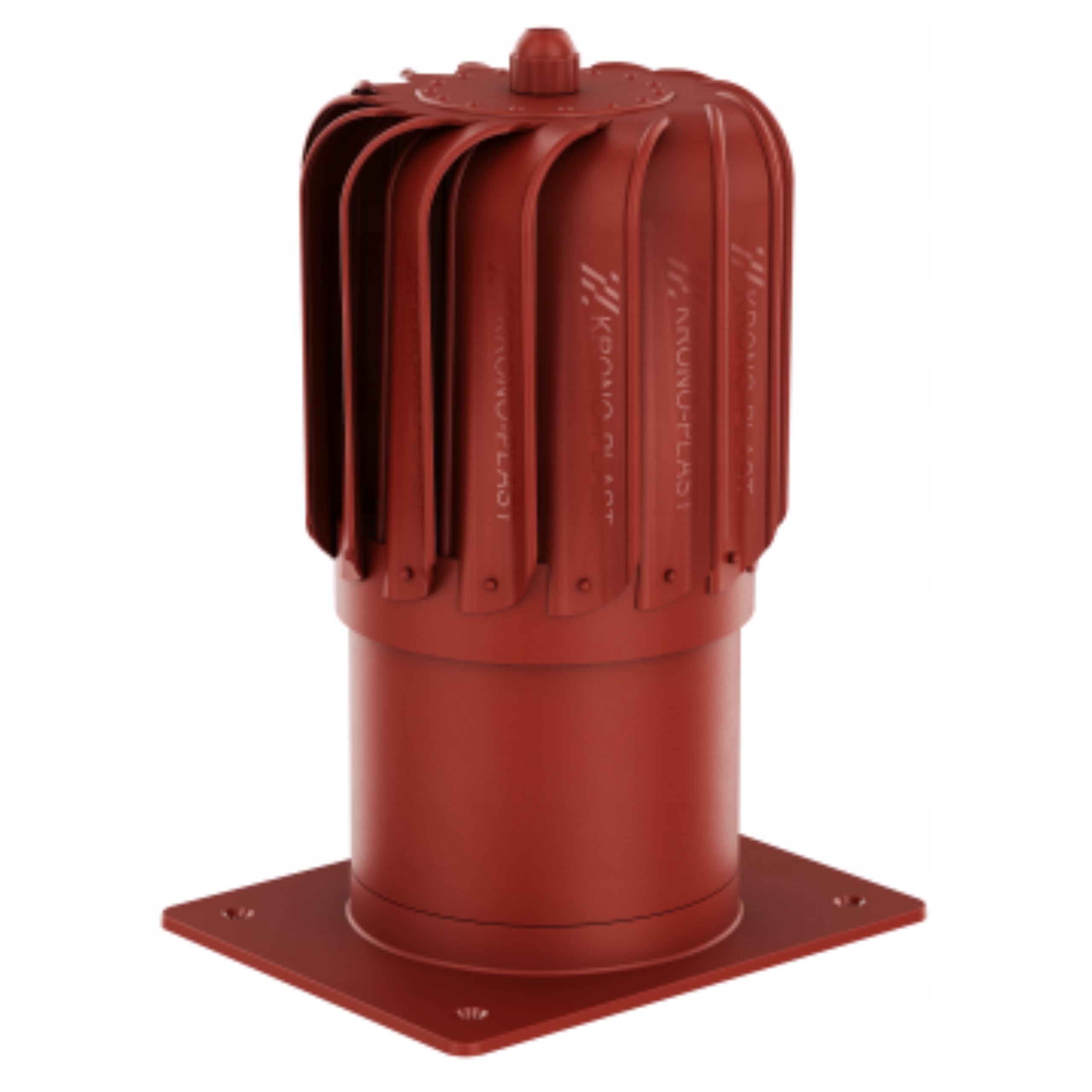 Komínová vložka podlouhlá Otočná Pro Větrání s krizí fi150 Červená 3009