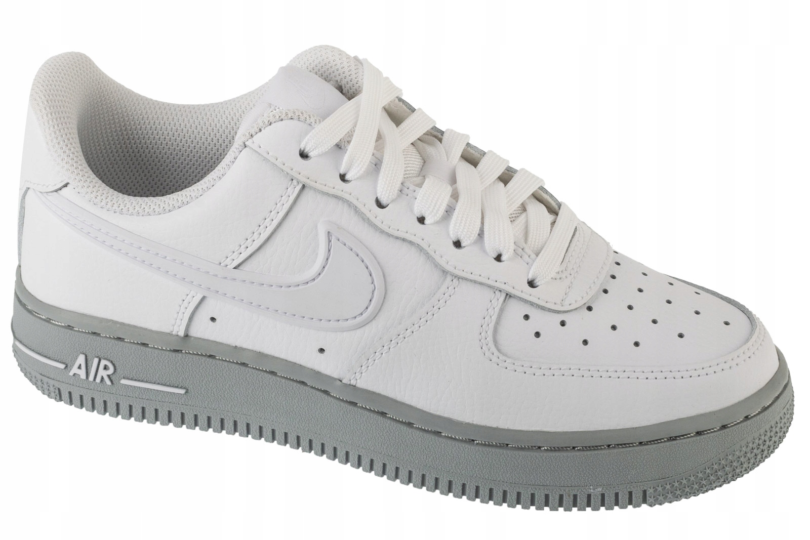 Nike Air Force 1 '07 [47] Pánské kožené tenisky, bílá barva