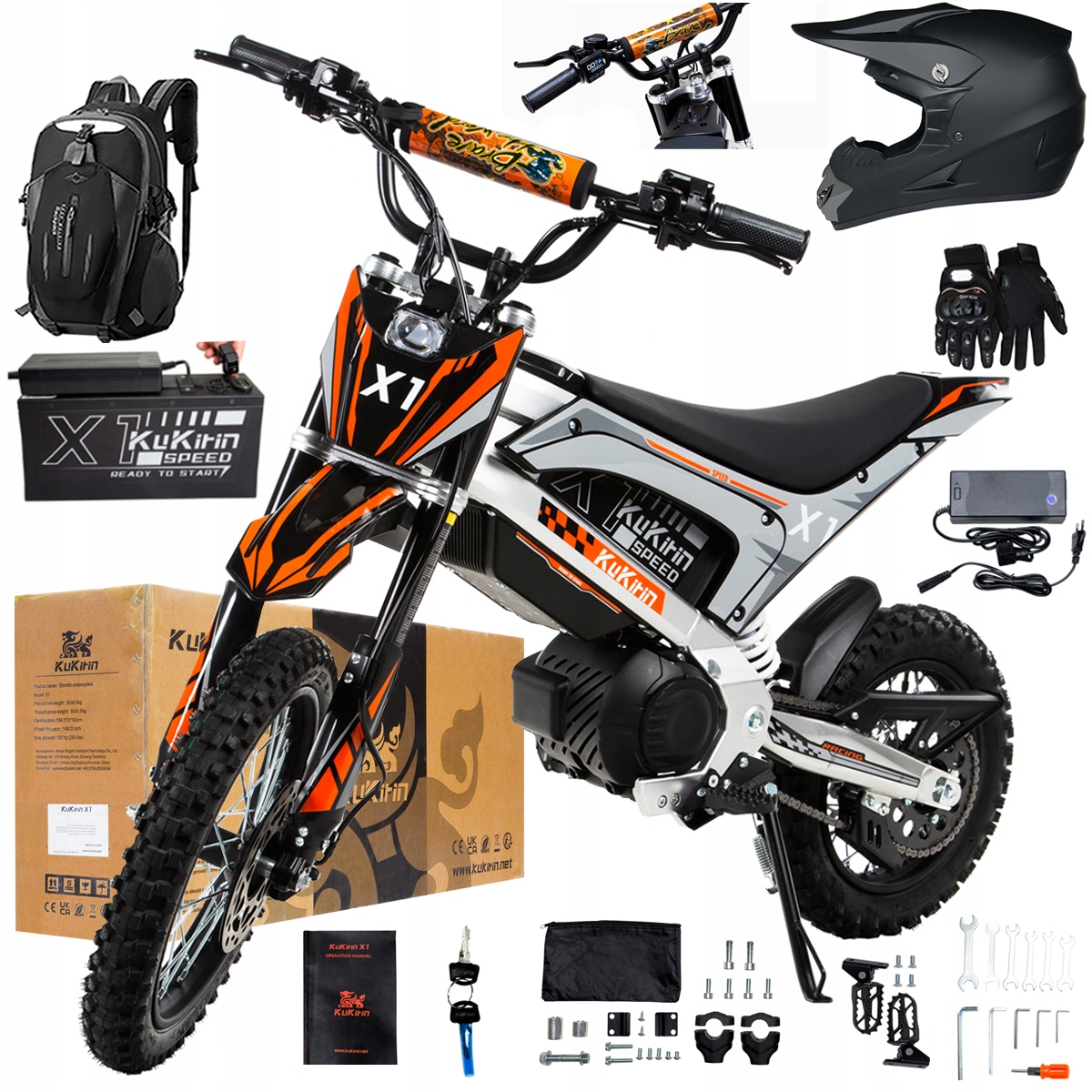 Kukirin X1 2026 Nové terénní elektrické vozidlo 2000W50KM/H 48V20.8Ah 14''