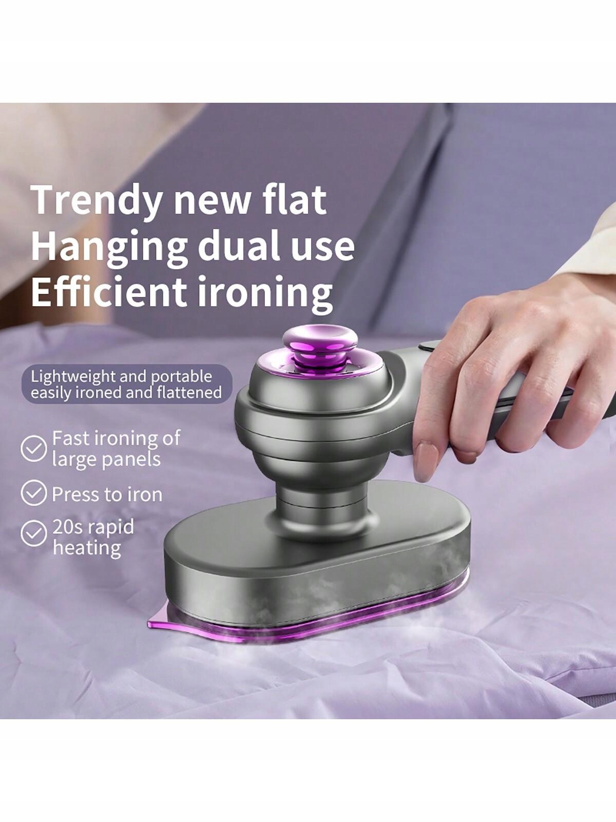 1SZT SZARA PAROWNICA DO ODZIEŻY UBRAŃ RĘCZNA ŻELAZKO PAROWE SHEIN Pojemność 6 l