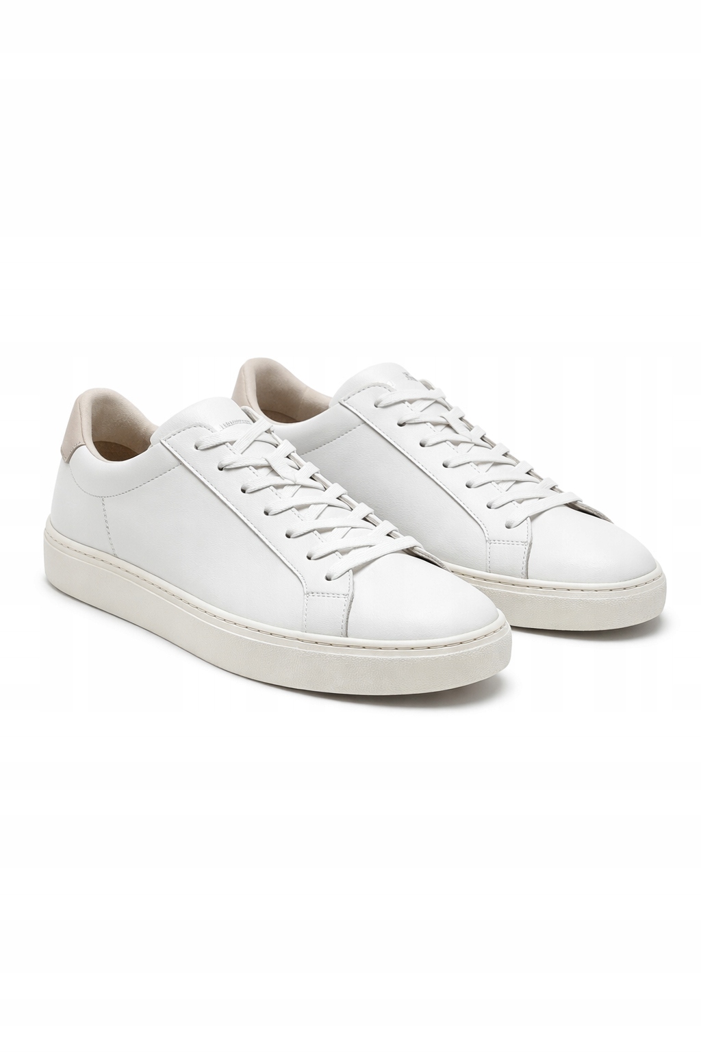 Allsaints Bílé Kožené Sportovní Boty Se Semišovými Vložkami 41 I3C