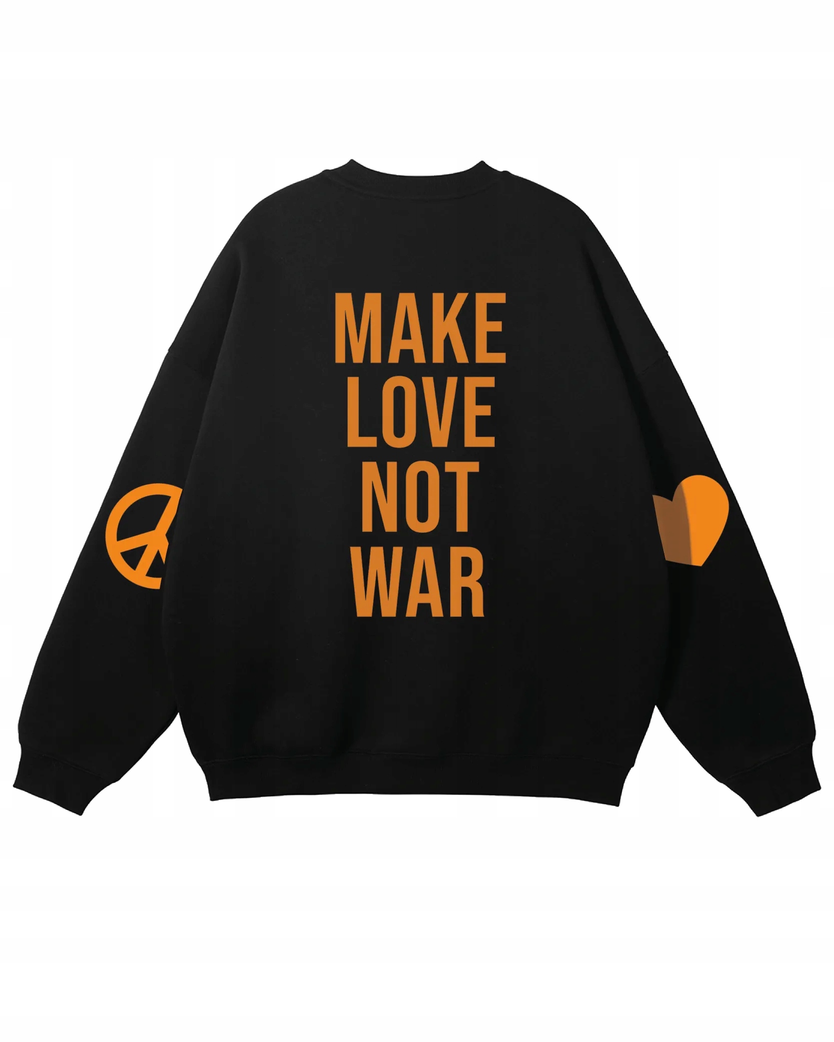 Oversize mikina 100% Bavlna streetwear, černá, velikost M