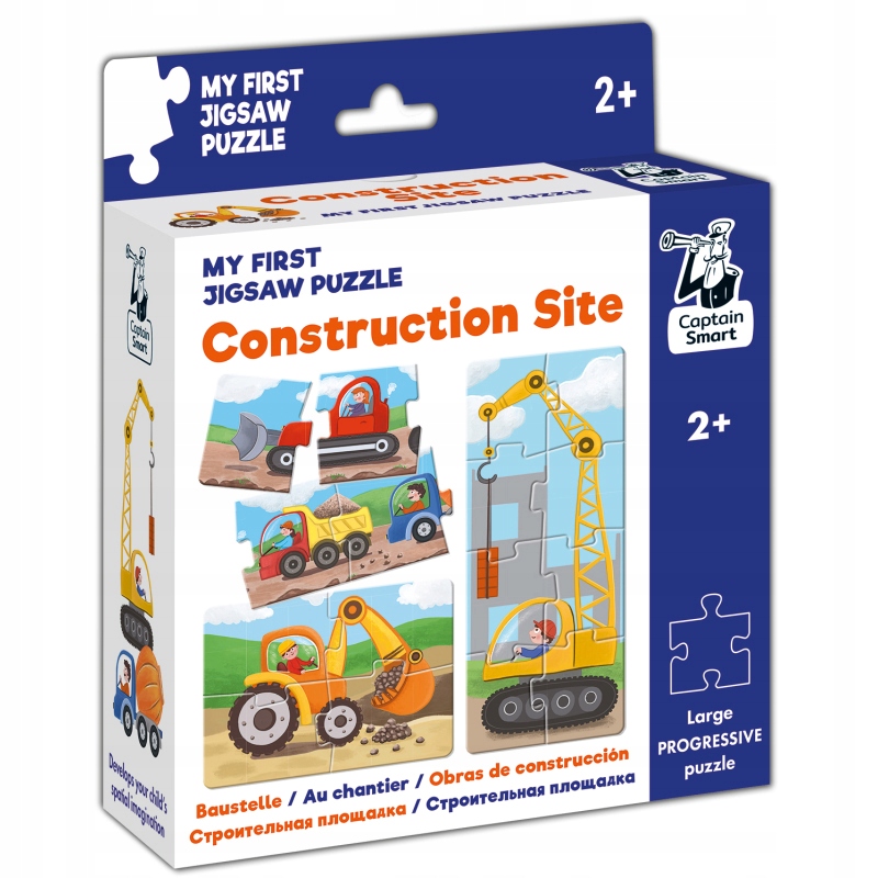 Construction Site. My First Jigsaw Puzzle. Captain Smart