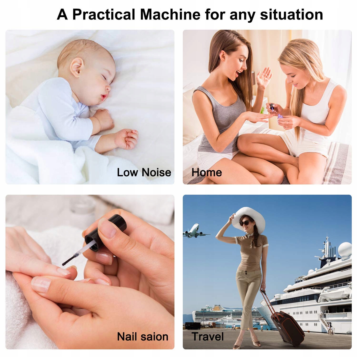 CREBEAU Frezarka Elektryczna Zestaw Manicure Pedicure — miniatura 6
