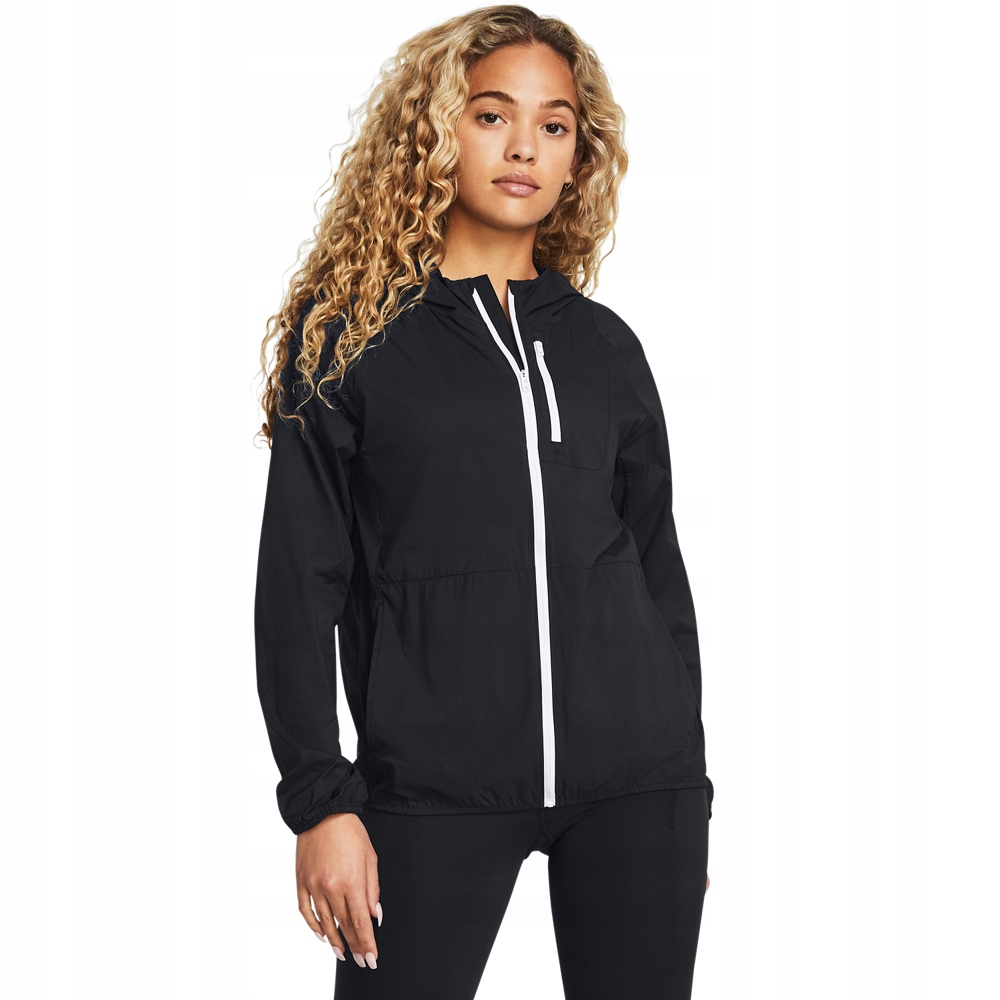 Under Armour dámská nepromokavá běžecká bunda, černá