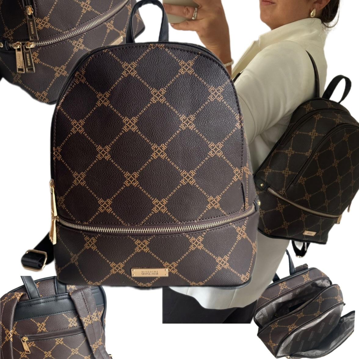 Dámská Kabelka Dárek Na Velikonoce Georges Rech Hnědá Batoh Eko Kůže