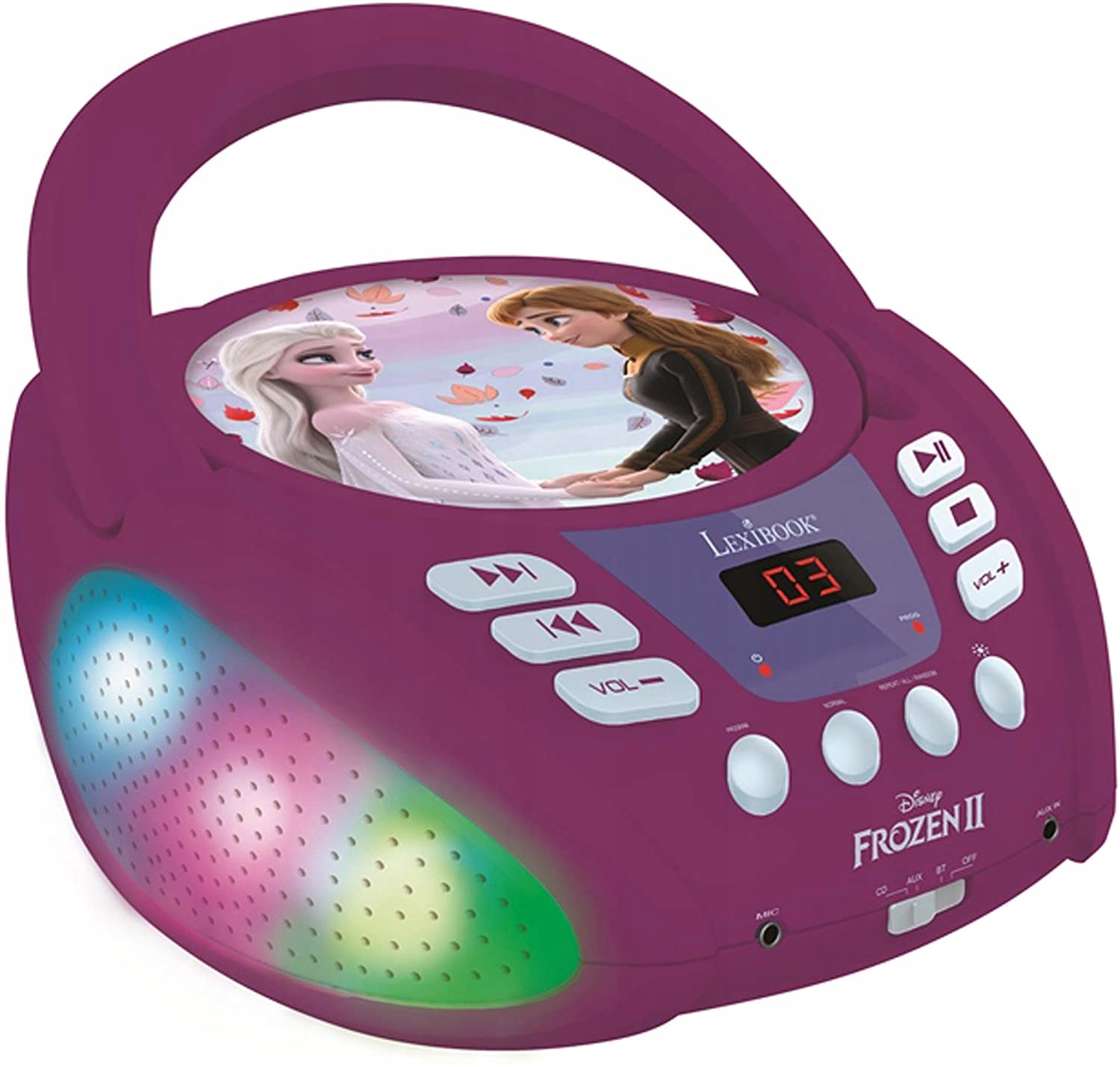 Radiopřijímač Lexibook RCD109FZ Bluetooth fialový