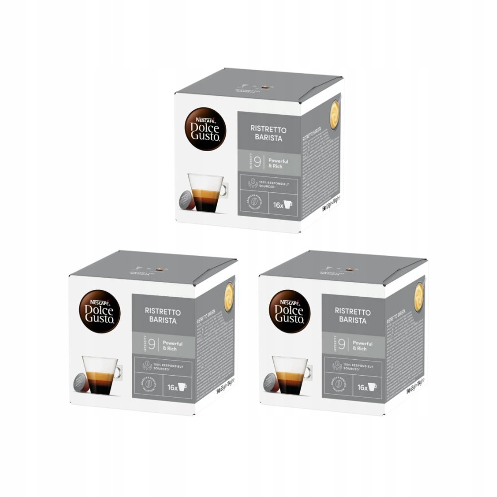 Levně Kapsle Dolce Gusto Nescafé Espresso Ristretto Barista Sada 3 x 16 kusů